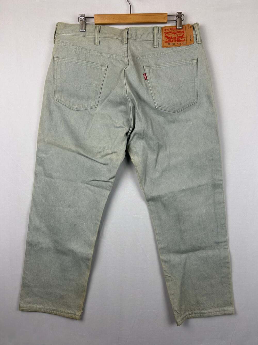Levi's 501xx Fade Blue Gray Regular Fit Men's Size 38x32 (Tailored to 36x28)